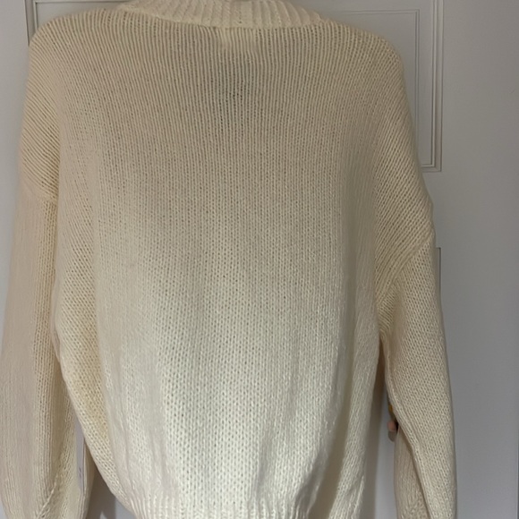 NWT Luna Ivy Cream Cardigan Tree PomPom Embroidery in size medium Christmas? - Picture 7 of 7